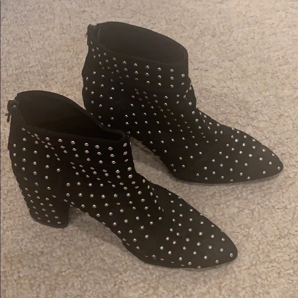 Black Studded Booties